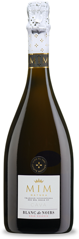 Flasche Cava MIM Natura Blanc de Noirs Brut Nature Gran Reserva Vins el Cep von Vins el Cep