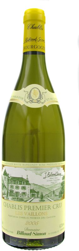 Bottle of Chablis 1er Cru Vaillons Domaine Billaud-Simon from Domaine Billaud-Simon