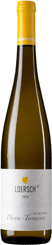 Bottiglia di Riesling Devon Terrassen Trittenheimer Apotheke GG trocken Weingut Alexander Loersch di Weingut Alexander Loersch