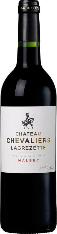 Bottiglia di Chateau Chevaliers Malbec/Merlot Cahors AOC Domaine Lagrezette di Domaine Lagrezette