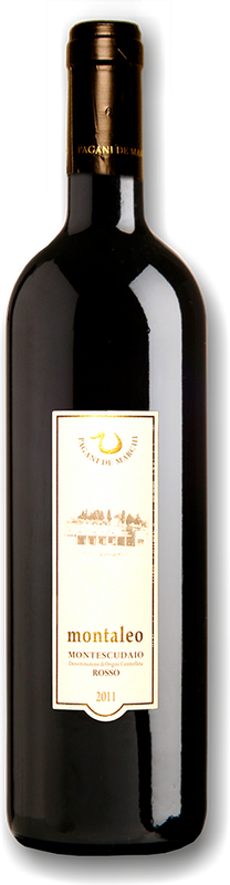 Bouteille de Montaleo DOC Montescudaio DOC Pagani de Marchi de Pagani de Marchi