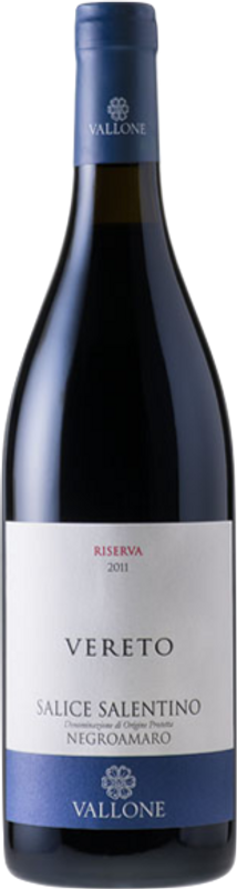 Flasche Salice Salentino Riserva DOP Vereto Vallone von Vallone