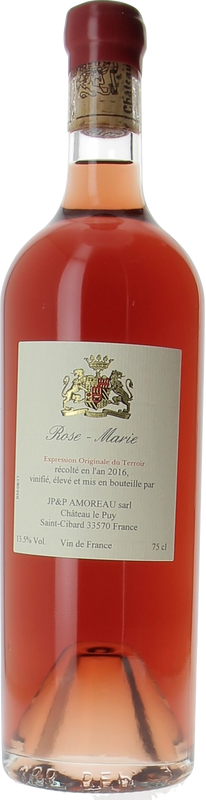 Bouteille de Rose-Marie Vin de France Château le Puy de Château le Puy
