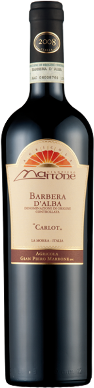 Bottiglia di Marrone Barbera d'Alba Carlot Azienda Agricola Marrone di Azienda Agricola Marrone