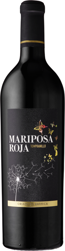 Flasche Tempranillo Vino de Espana Mariposa Roja von Mariposa Roja