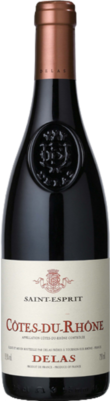 Flasche Côtes du Rhône Saint Esprit rouge Delas Frères von Delas Frères