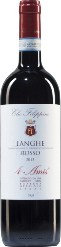 Bouteille de 4 Amis Langhe DOC Elio Filippino de Elio Filippino