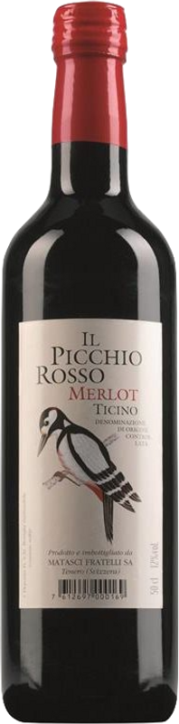 Flasche Merlot del Ticino DOC Il Picchio Rosso Matasci Vini von Matasci Vini
