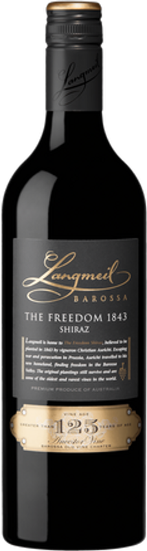 Flasche Freedom 1843 Shiraz Langmeil von Langmeil