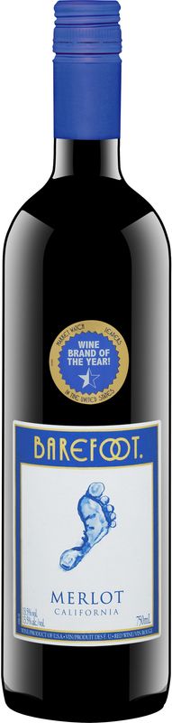 Flasche Merlot Barefoot von Barefoot