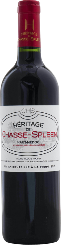 Bouteille de L'heritage De Chasse Spleen Second Vin Château chasse Spleen Haut Medoc Château Chasse Spleen de Château Chasse Spleen