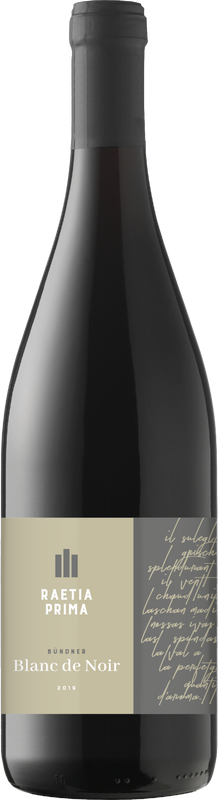 Flasche Bündner Blanc de Noir Raetia Prima AOC Weinbau von Salis von Weinbau von Salis