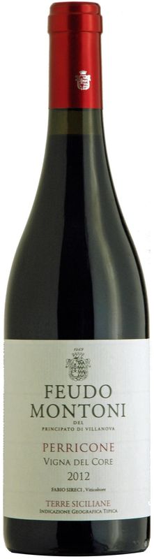 Flasche Perricone Sizilien DOC Vigna del Core Feudo Montoni von Feudo Montoni