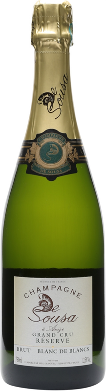 Bottiglia di Champagne Grand Cru Réserve Blanc de Blancs brut De Sousa di De Sousa