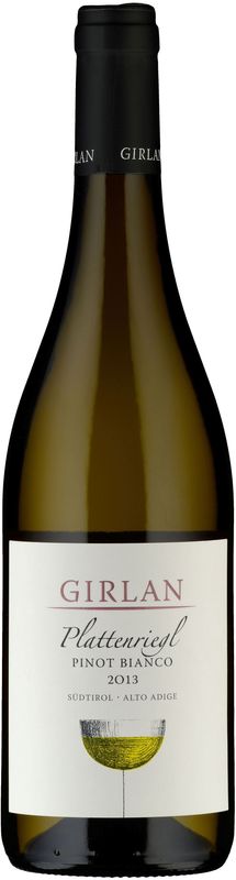Bouteille de Pinot Bianco Platt & Riegl Alto Adige DO Kellerei Girlan de Kellerei Girlan