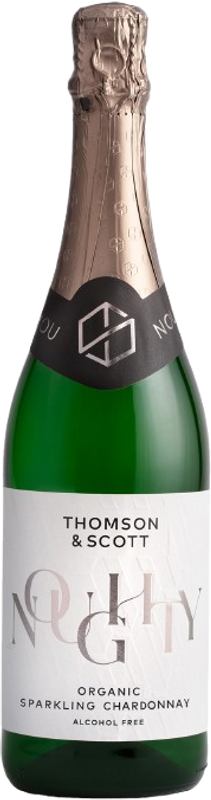 Flasche Noughty Sparkling Chardonnay Alkoholfrei  von Thomson & Scott