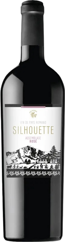 Flasche Assemblage Rosé Vin de Pays Romand Silhouette von Silhouette