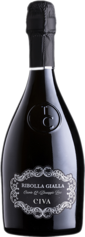 Flasche RIBOLLA GIALLA Cuvée 12 Spumante Dosaggio Zero  von Tenimenti Civa