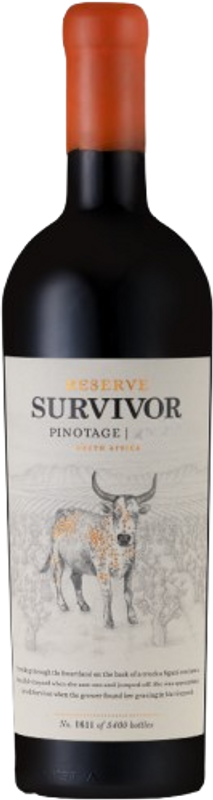 Flasche Reserve Pinotage von Survivor Wines