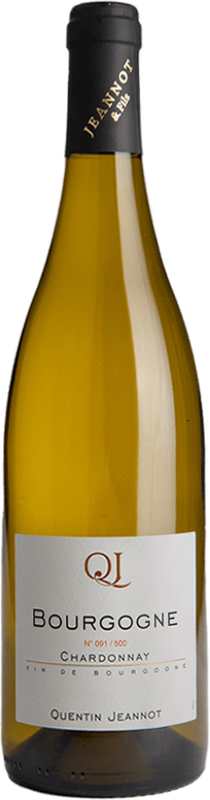 Bottle of Bourgogne Chardonnay Cotes de Beaune AOC from Domaine Quentin Jeannot