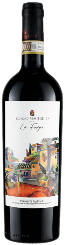 Flasche La Fuga Chianti Rufina DOCG von Borgo Macereto