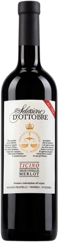Bottiglia di Selezione d'Ottobre Merlot Ticino DOC di Matasci Vini
