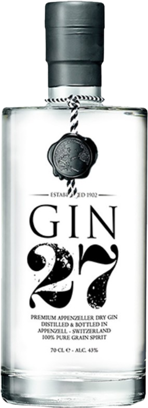 Flasche Appenzeller Gin 27 Dry Gin  von Appenzeller