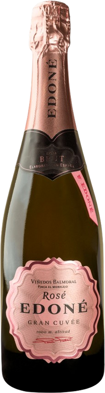 Flasche Edoné Gran Cuvée ROSÉ Extra Brut von Bodegas Balmoral