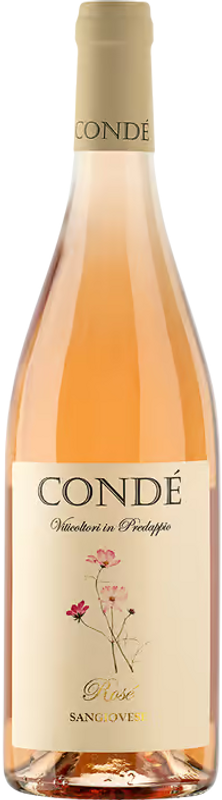 Flasche Sangiovese Rose Predappio Conde von Azienda Vitivinicola Condé