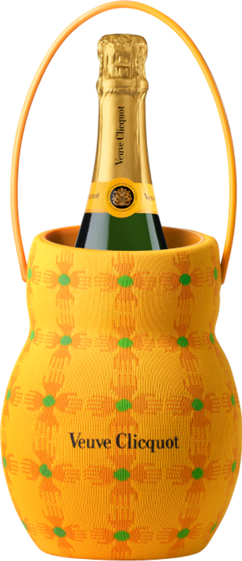 Flasche Veuve Clicquot Sun Holder with Brut Yellow Label – Limited Edition Crafted by Yinka Ilori von Veuve Clicquot