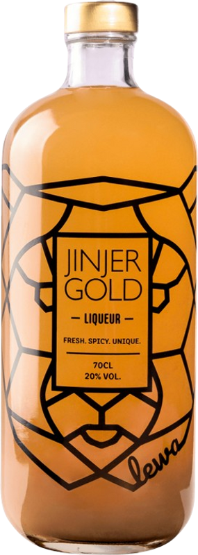 Bottiglia di JINJERGOLD Likör  di Lewa Spirits