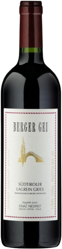Bottle of Südtiroler Lagrein Gries Berger Gei Riserva DOC Niedrist Ignaz from Niedrist Ignaz