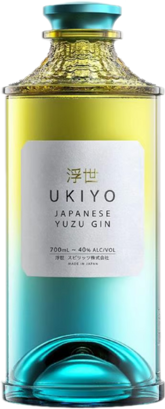 Flasche Ukiyo Yuzu Citrus Gin von Kirker Greer Spirits