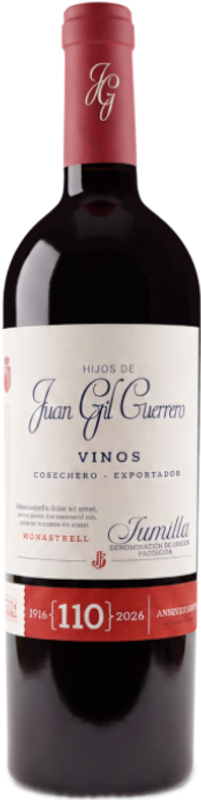 Flasche Juan Gil 110th Anniversary 1916 - 2026 von Bodegas Juan Gil