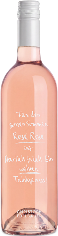 Flasche Rosé Rosé Christoph Edelbauer von Christoph Edelbauer