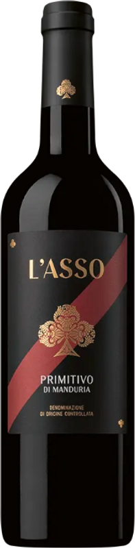 Flasche L'ASSO Primitivo di Manduria DOC 2022 von SCHULER 1694