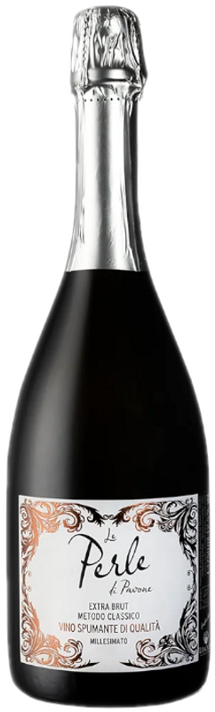 Flasche Le Perle di Pavone Spumante Extra Brut von Loacker, Tenuta Corte Pavone