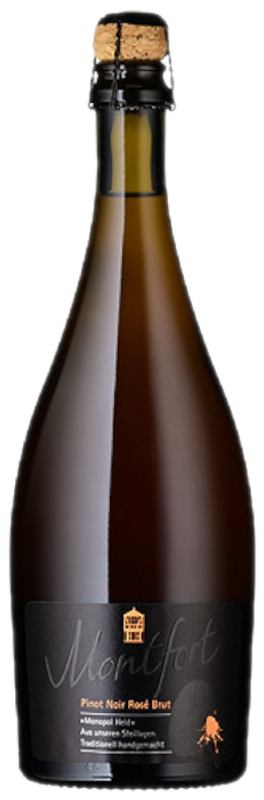 Bottiglia di Rosé Sekt Brut Pinot Noir Montfort di Weingut Disibodenberg