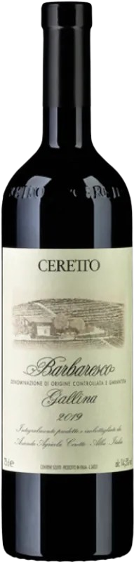 Bottiglia di Barbaresco Gallina Azienda Vinicole Ceretto di Azienda Vinicole Ceretto